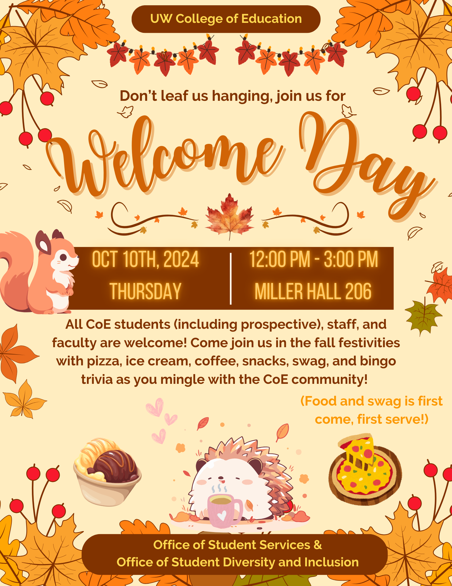 Welcome Day flyer