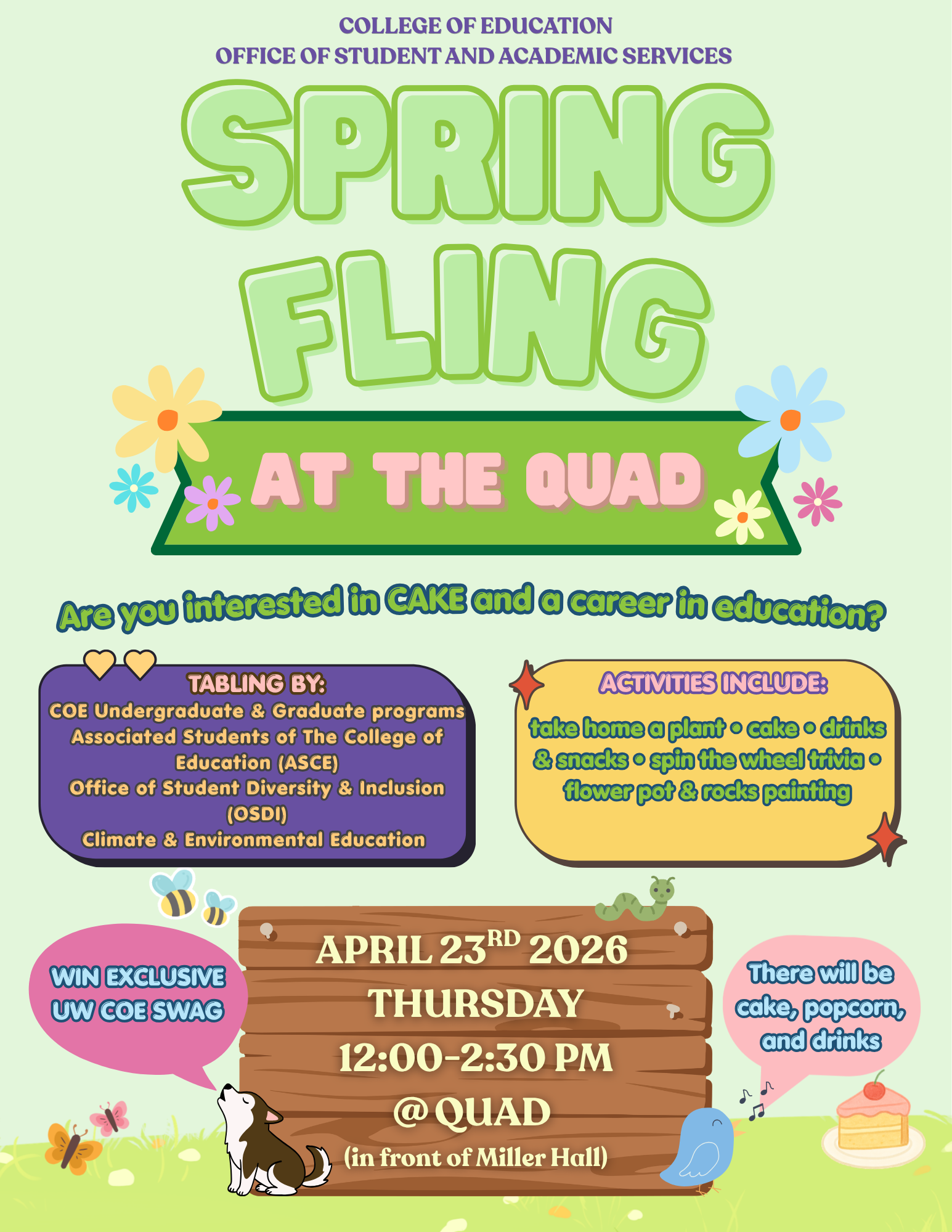 Spring Fling 2026 flyer