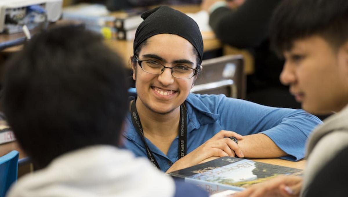TEP student in a classroom