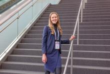 Dr. Emily Holm Tobin at the 2025 AERA Annual Meeting in Denver, sharing her latest research.