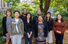 Cohort standing in the UW commons