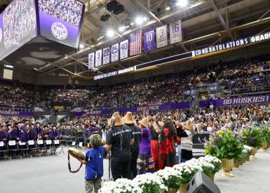 photo of performers at graduation 