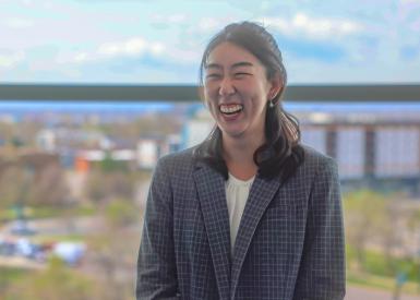 Dr. Sarah Jaewon Lee at the 2025 AERA Annual Meeting in Denver, Colorado